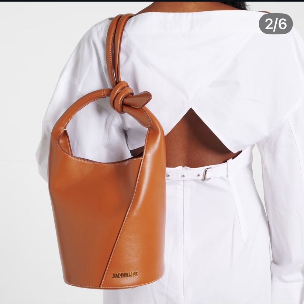NWT Jacquemus Brown 'Le petit Tourni' Bag - Picture 5 of 8